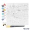 Figured'Art Mini Paint by Numbers Kit for Adults with Frame Travel Poster Venice Small format 8"x8" - Craft Art Painting DIY Canvas Already Stretched on a Wooden Frame